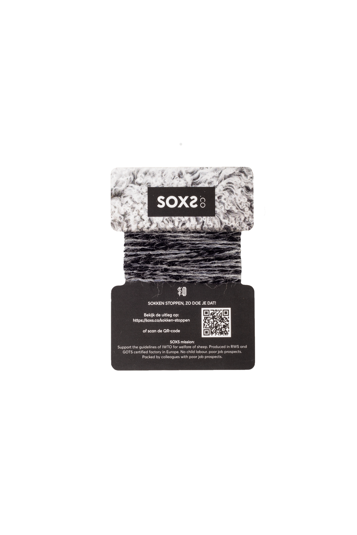 SOXS Wollen Stopgaren Dark Grey | Stopwol Donkergrijs
